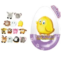 Large plastic egg with toy and marmalade Puzzati