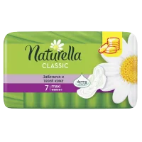 Naturella Classic Maxi Chamomile Hygienic Gaskets, Softness, Comfort, Daily Superphone Protection 7 pcs.