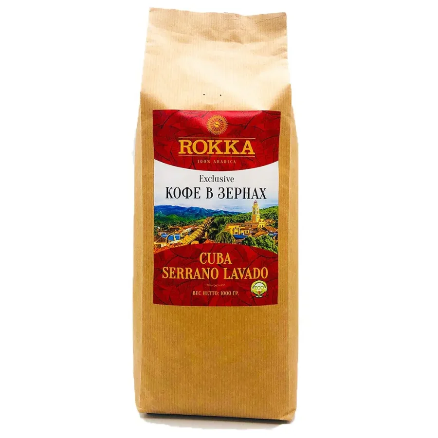 Кофе в зернах средней обжарки ROKKA "Куба" 