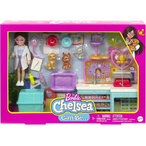 Vet Chelsea Set Barbie Family HGT12 