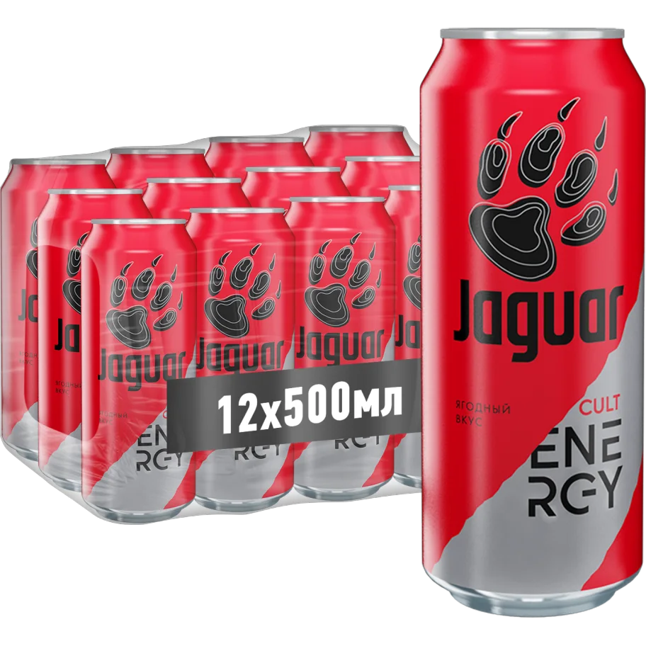 Energy Drink Jaguar Cult 0.5 liters.