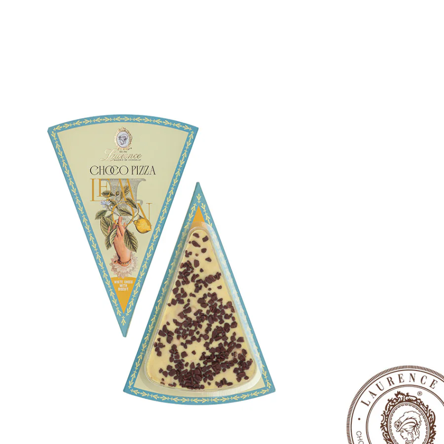 Шоколадная пицца "Лимон" белый шоколад с бисквитом Choco pizza 100 гр