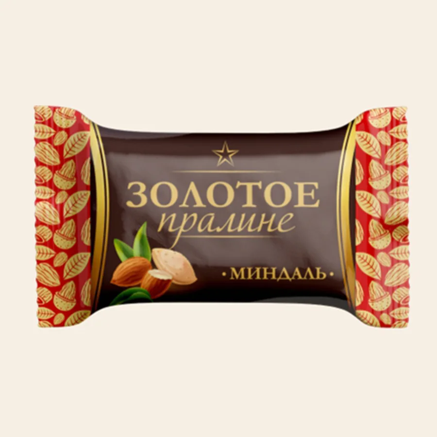 Chocolate candy «Golden Praline» Almond