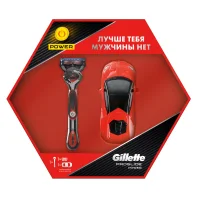 Подарочный набор мужской Gillette Proglide Power бритва с 1 касс. с элем.питания + модель машины