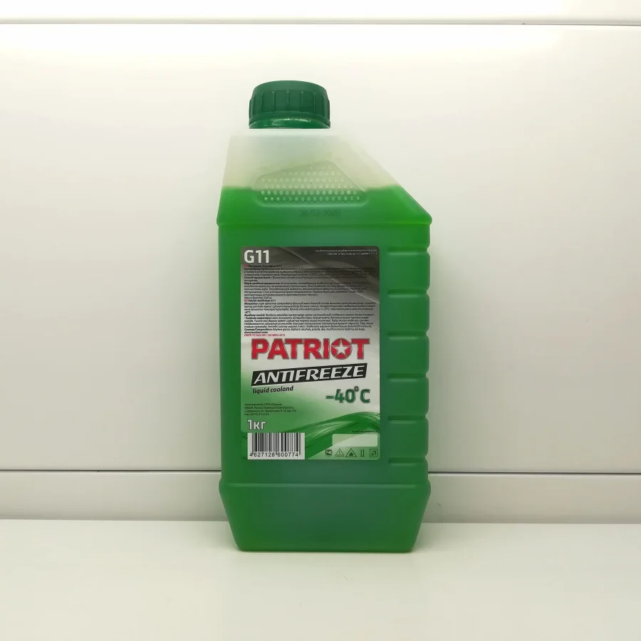 Patriot Антифриз G11 зеленый 1 кг/12шт/576шт