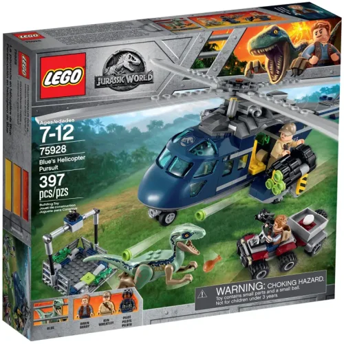 LEGO Jurassic World Chasing Blue by Helicopter 75928