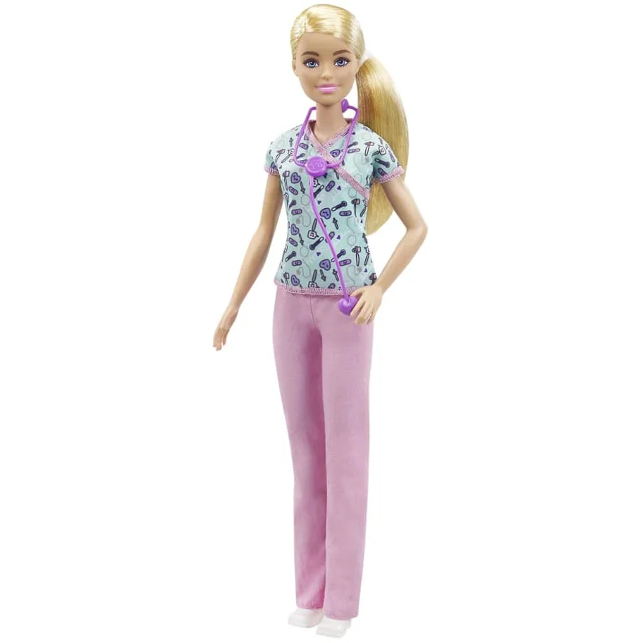 Can You Be a Nurse Barbie Doll Career GTW39 