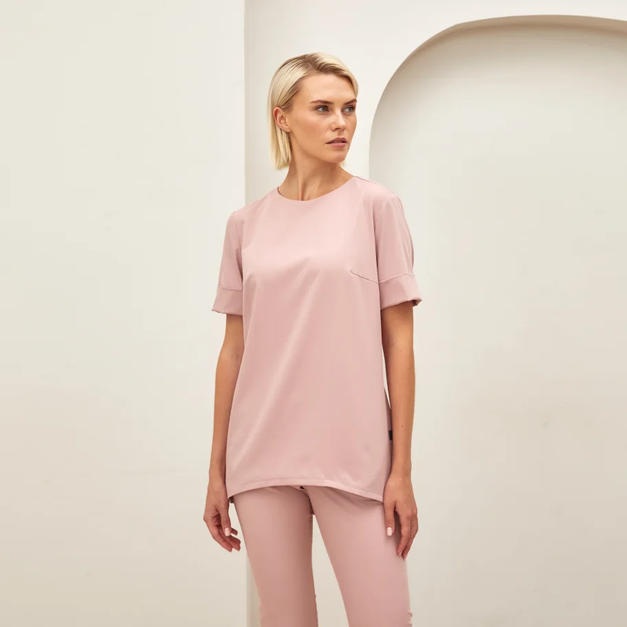 Medical blouse in minimalism style