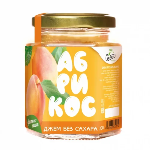 Apricot Jam Without Sugar 200 g. FITNESS LINE I would eat myself