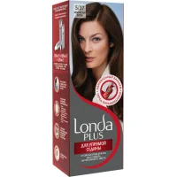 LONDA PLUS Стойкая крем-краска для волос для упрямой седины 5/37 Золотистый шатен