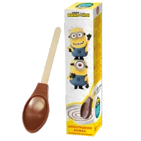 Spoon made of milk chocolate «Minions«