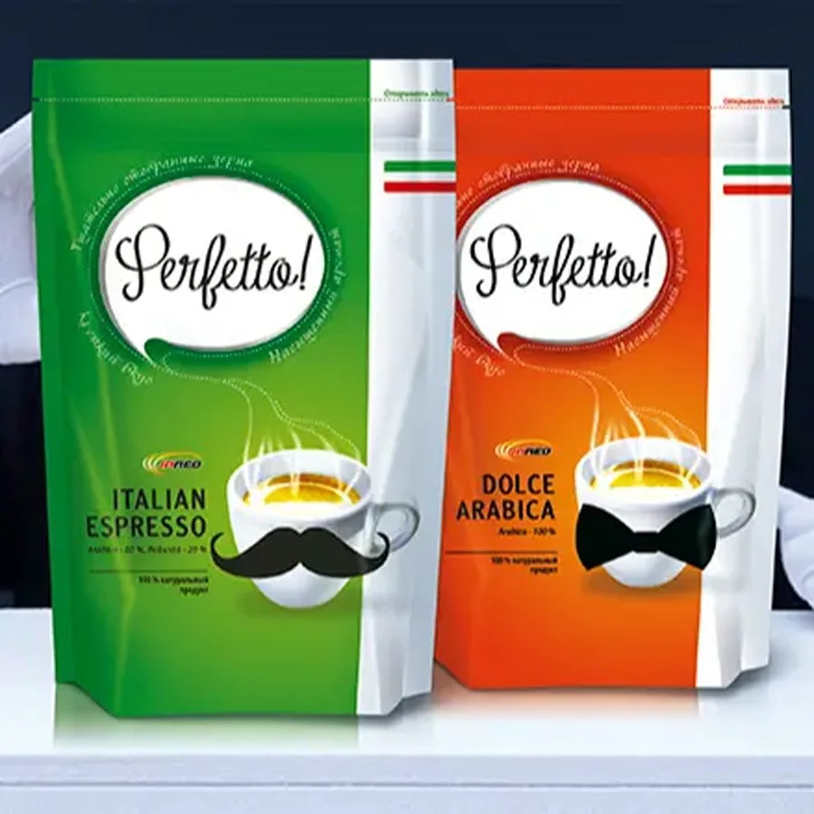 Кофе PERFETTO dolce arabica  зип пакет 95гр,кристалл х18