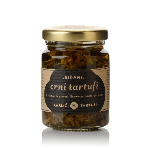 Black Truffle Truff (Tuber Aestivum) in Olive Oil