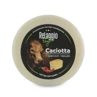 Caciotta cheese with red pepper