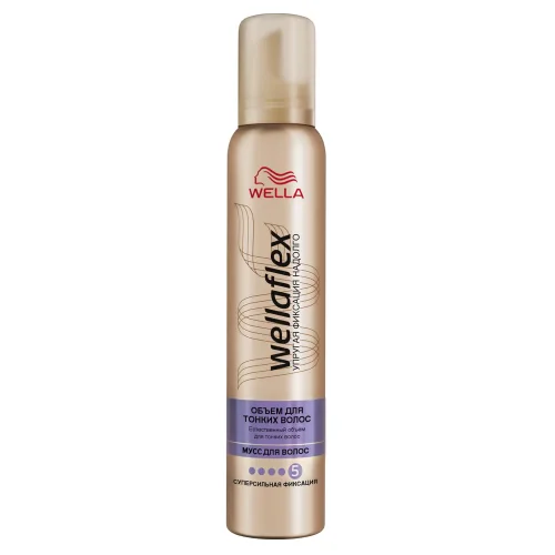 Wellaflex Hair Mousse Volume For Thin Hair Support Supporting