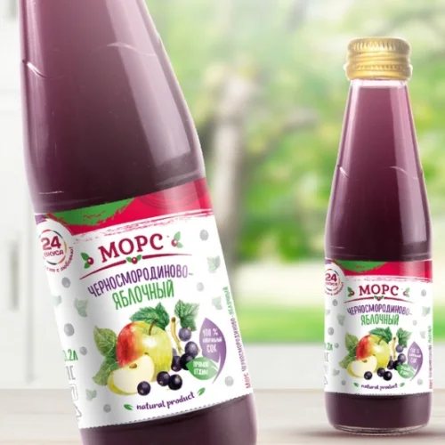  Blackcurrant-Apple juice, 0.2 l / 24 flavors