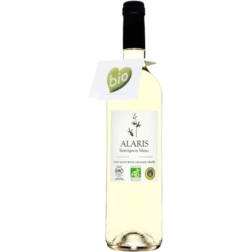 Protected geographical indication dry white wine of the category Vino de la Tierra de Castilla of the Castile-La Mancha region "Alaris Sauvignon Blanc" 2019 11.5% 0.75