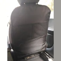 Seat protection with pockets, r-r 68*45cm, color black, black edging