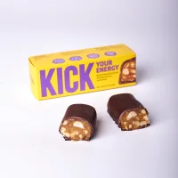 Арахисовый батончик «KICK» в карамельном шоколаде