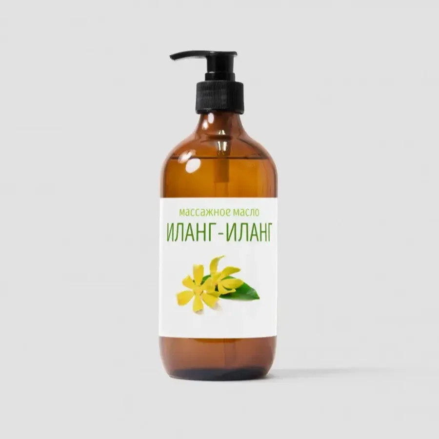 Massage oil with ILANG-Ilang essential oil