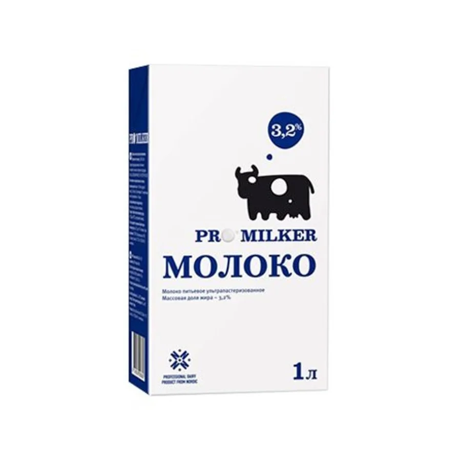 Молоко Промилкер ультрапастик 3.2% 1л