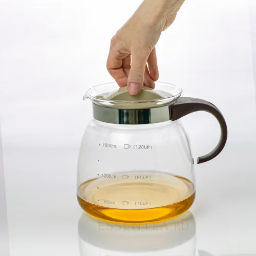 Borosilicate glass teapot 1800 ml