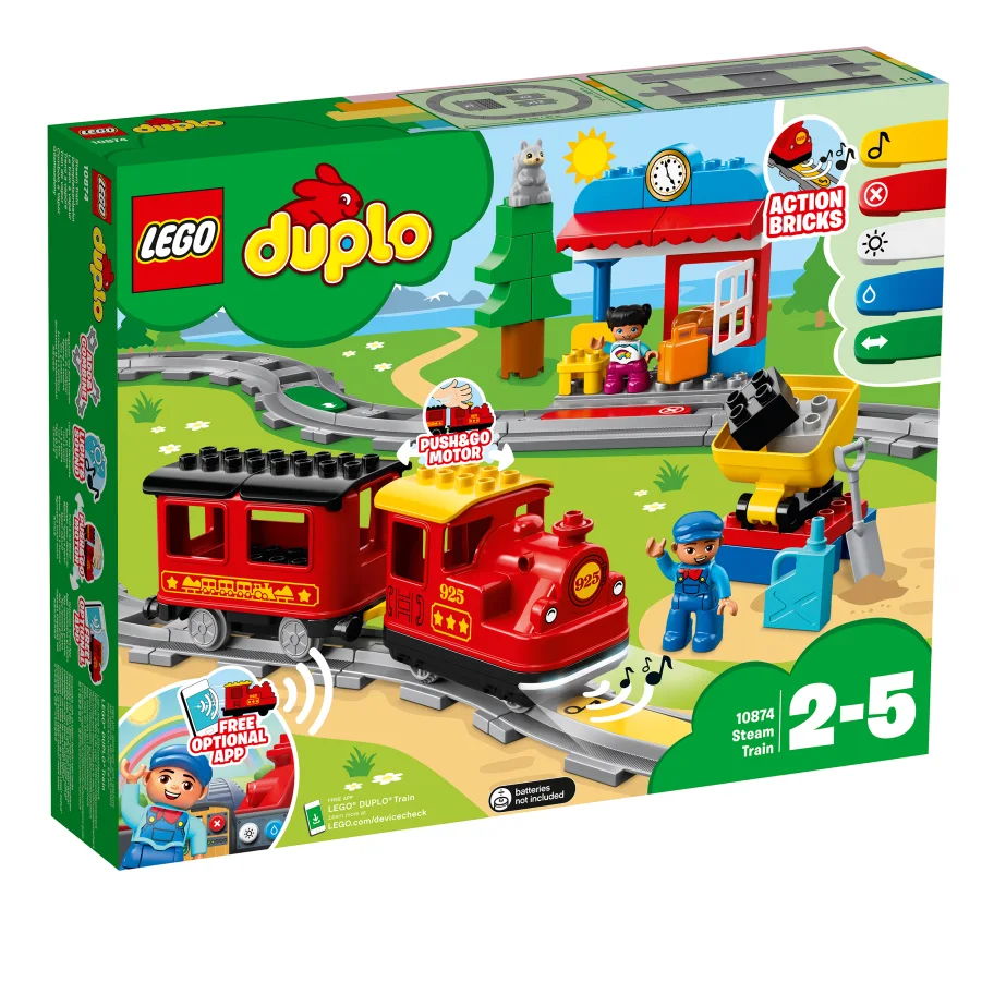 10874 LEGO DUPLO Поезд на паровой тяге