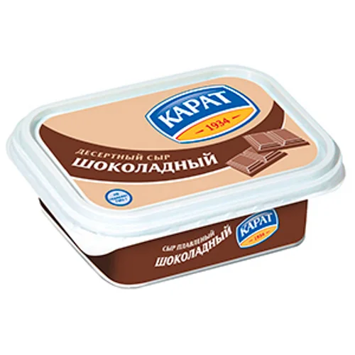 Сыр плавленый Карат Шоколадный десертный 30%, 200г пл/уп