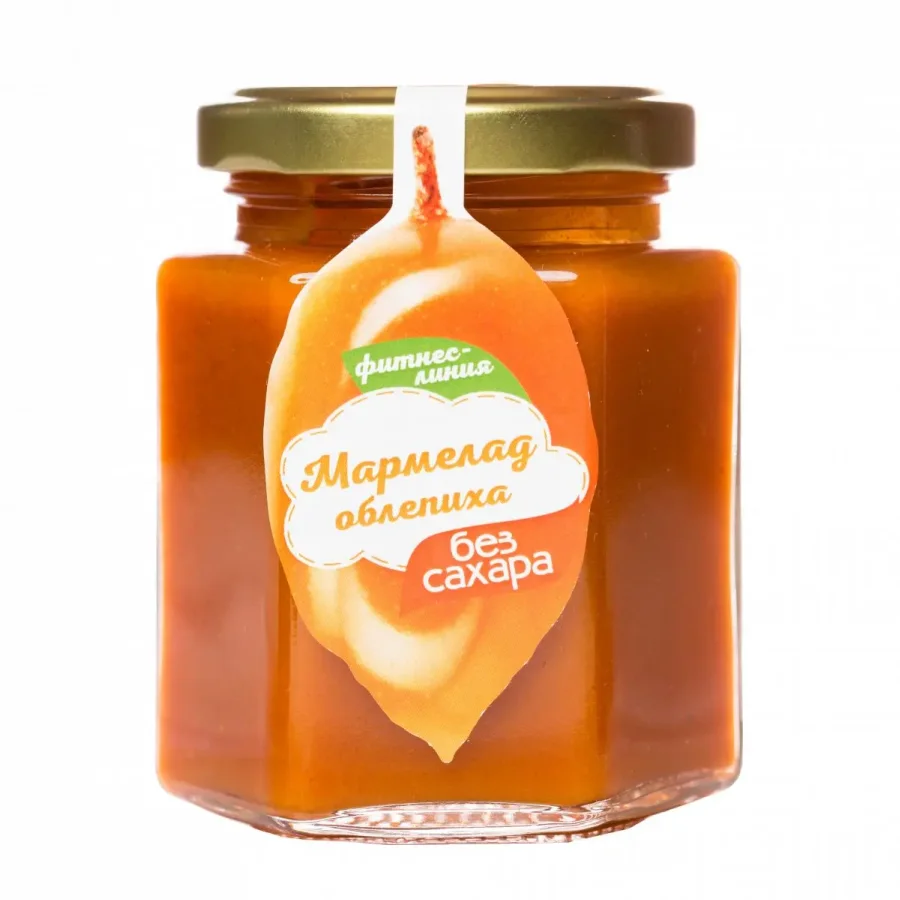 Sea Buckthorn marmalade FITNESS LINE 200 g WITHOUT SUGAR I would eat myself