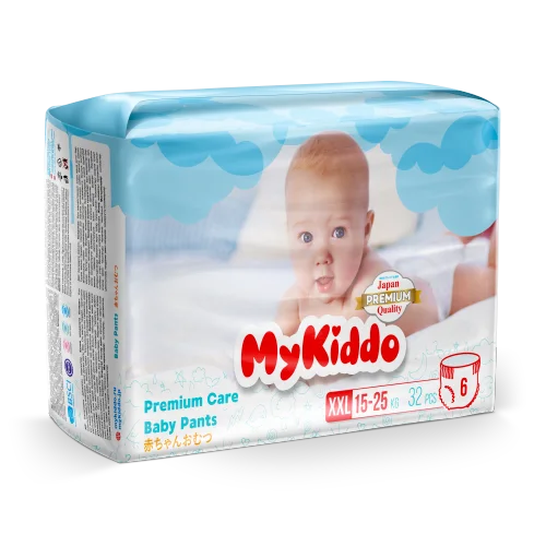 Подгузники-трусики для детей MyKiddo Premium XXL (15-25кг) 32 шт