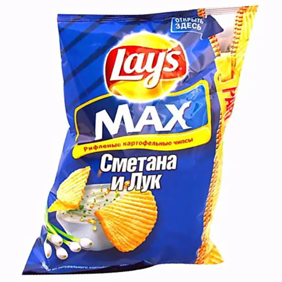 LAY'S MAX chips (sour cream and onion) 225g