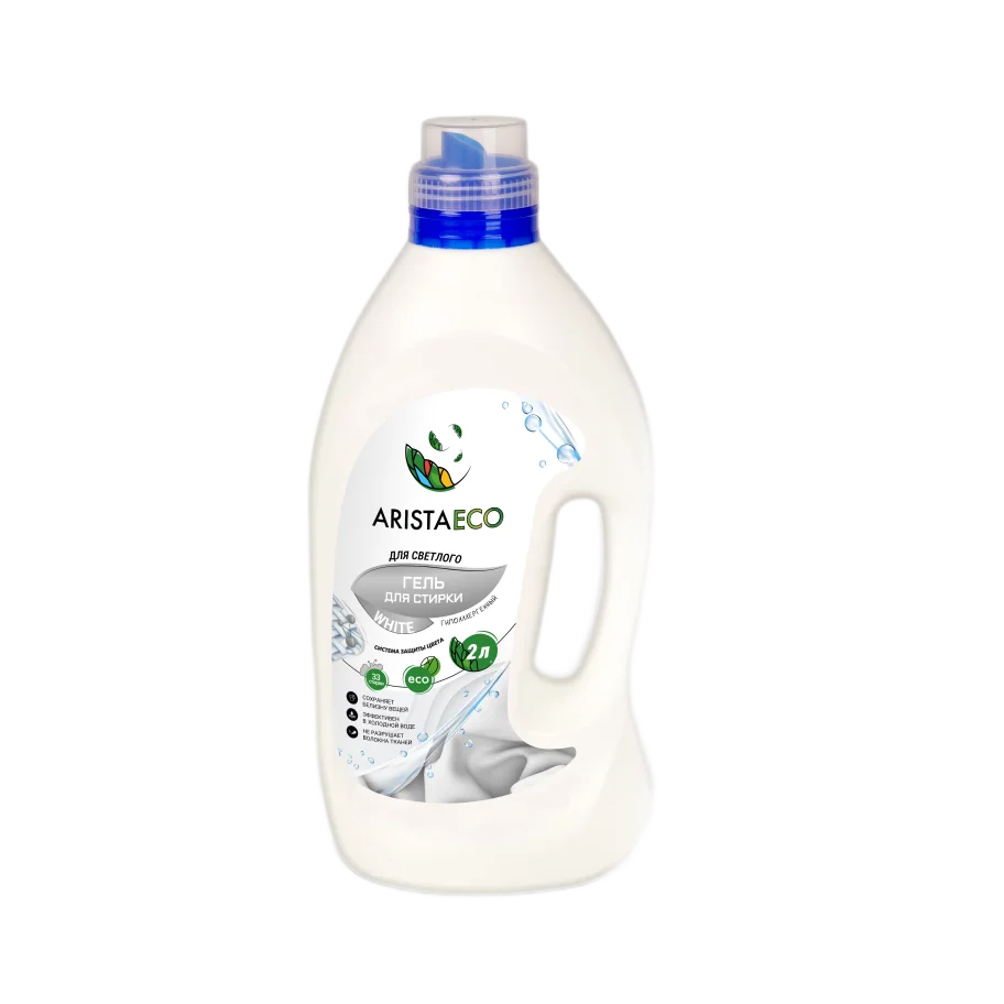 AristaECO washing gel 2 liters for white fabrics
