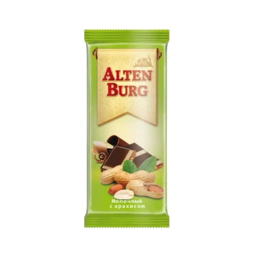 Milk chocolate «Alten Burg» with peanuts