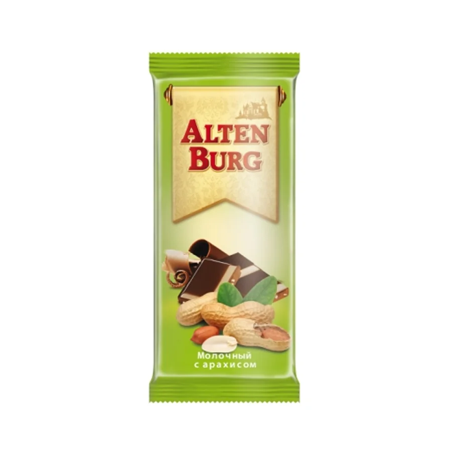 Молочный шоколад "Alten Burg" с арахисом