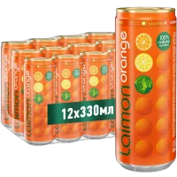 Laimon Orange, среднегазированный напиток 0,33 л. ж/бан. Sleek