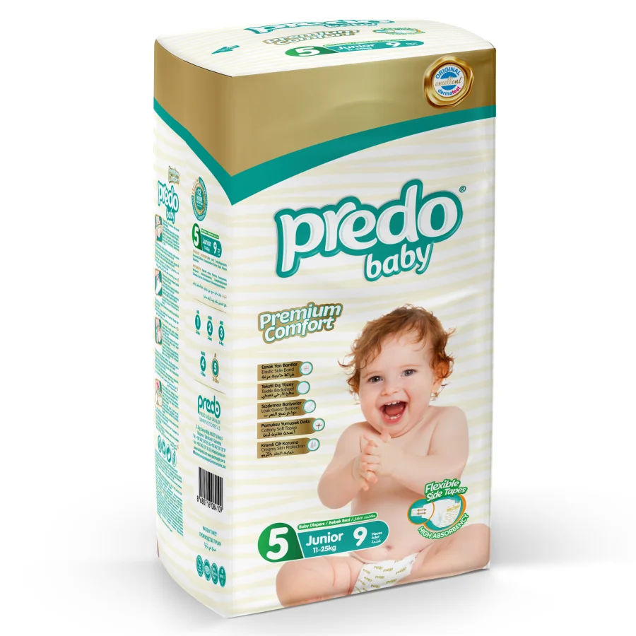 Predo Baby diapers No. 5 (11-25 kg) 9 pcs