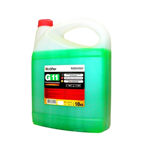 KRAFTER Antifreeze G11 green 10kg / 75pcs