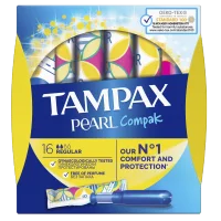 TAMPAX COMPAK PEARL Women's hygienic tampons with Regular Duo 16pcs Applicator