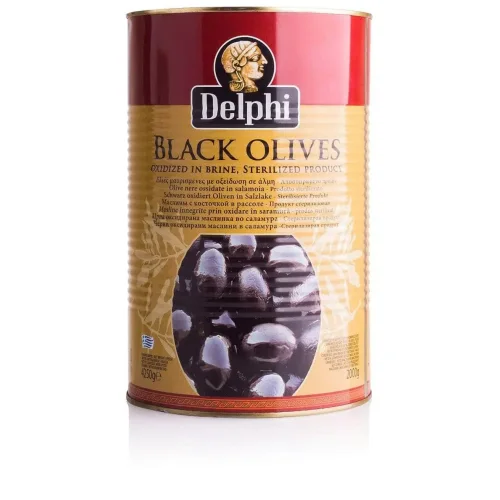 Seedless olives in Atlas 70-90 DELPHI brine 4250g