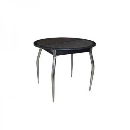 Table "Soldi circle leather"