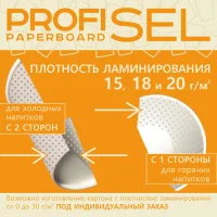 Laminated cardboard ProfiSel Paperboard, bleached, professional, 180 / 195 g/m2 (GSM)