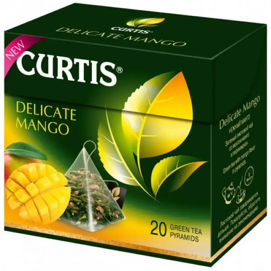 Чай зеленый Delicate Mango 20 пир. х 1,8 г