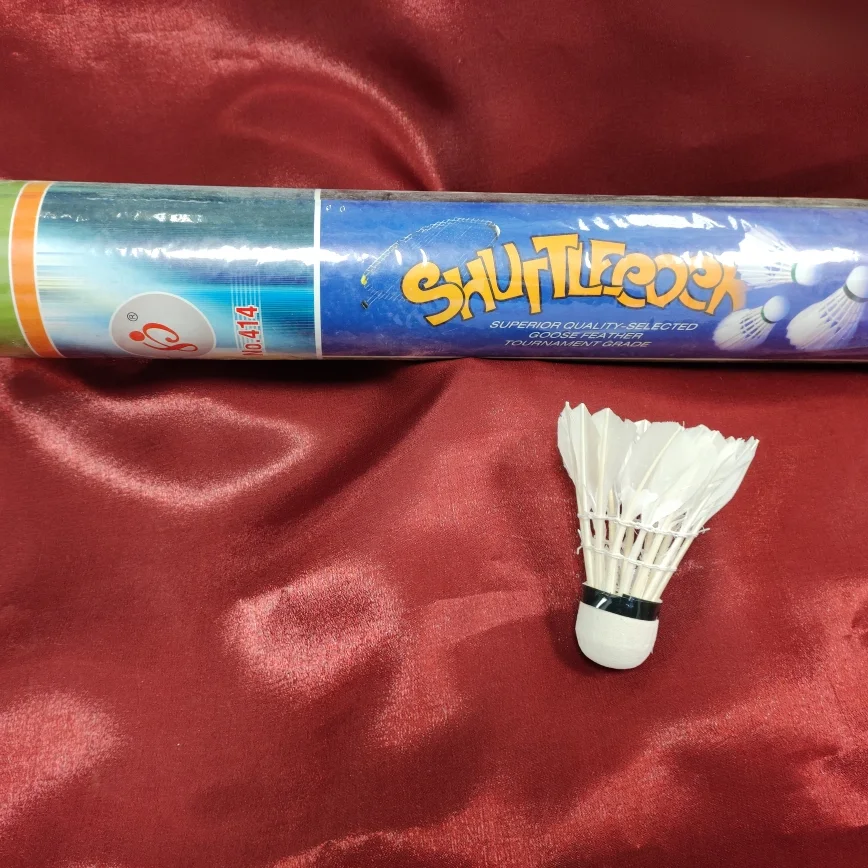 Badminton feather shuttlecocks, 12 pieces