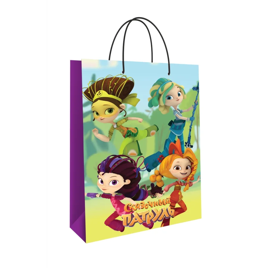 280561 Fairy Patrol. Large gift package (green-blue), 220*310*100 mm
