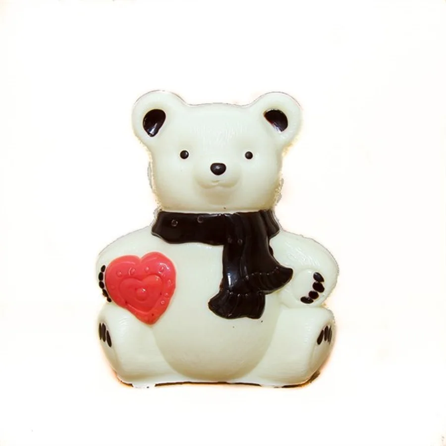 Chocolate Teddy bear with heart