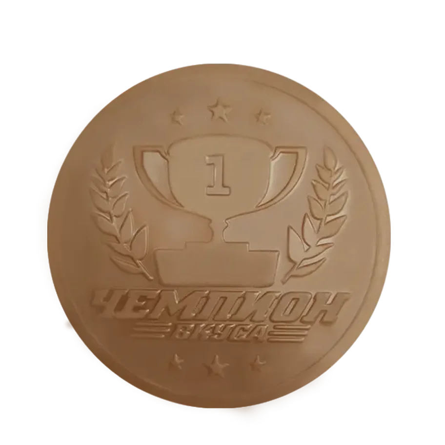 Медаль шоколадная "Чемпион вкуса", 50 шт по 25 г