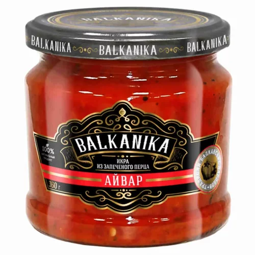 Ivar. Caviar from baked pepper 360 gr. "BALKANIKA"