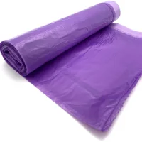 Garbage bags with ties. /35L*12pcs./50 lilac
