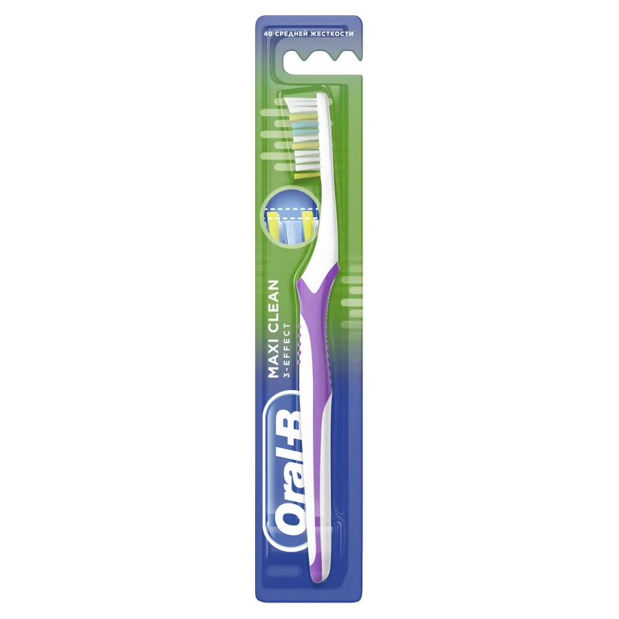 Toothbrush Oral-B 3-Effect Maxi Clean Medium Stiffness, 1 Piece