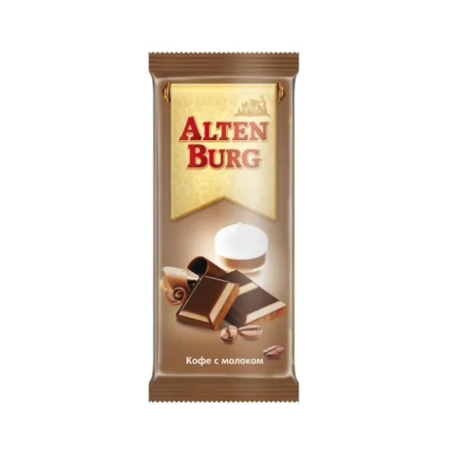 Milk chocolate "Alten Burg" coffee with milk